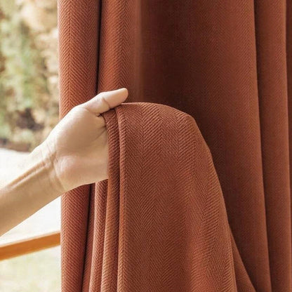Burgundy Room Darkening Thermal Insulated Curtain | CD1037
