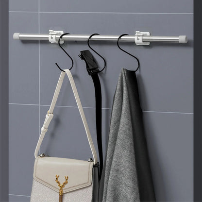 Modern Self-Adhesive Curtain Rod Bracket Hooks – No-Drill Wall Mount Holder (2/4/8 Pack) | CH1008