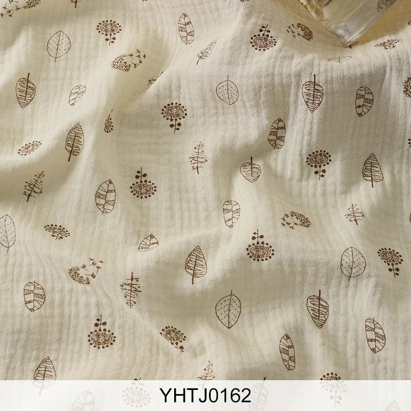 Whimsical Nature Print 100% Cotton Brocade Fabric | CA1013