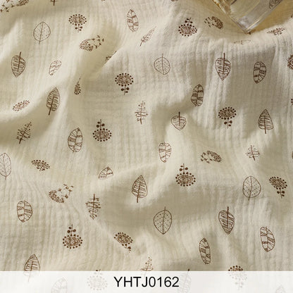 Whimsical Nature Print 100% Cotton Brocade Fabric | CA1013