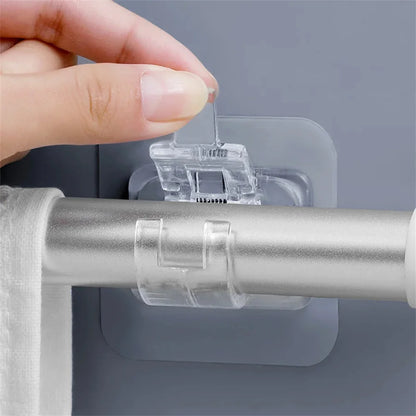 Heavy-Duty Adjustable Black Tension Rod – No-Drill Extendable Curtain Pole | CH1009