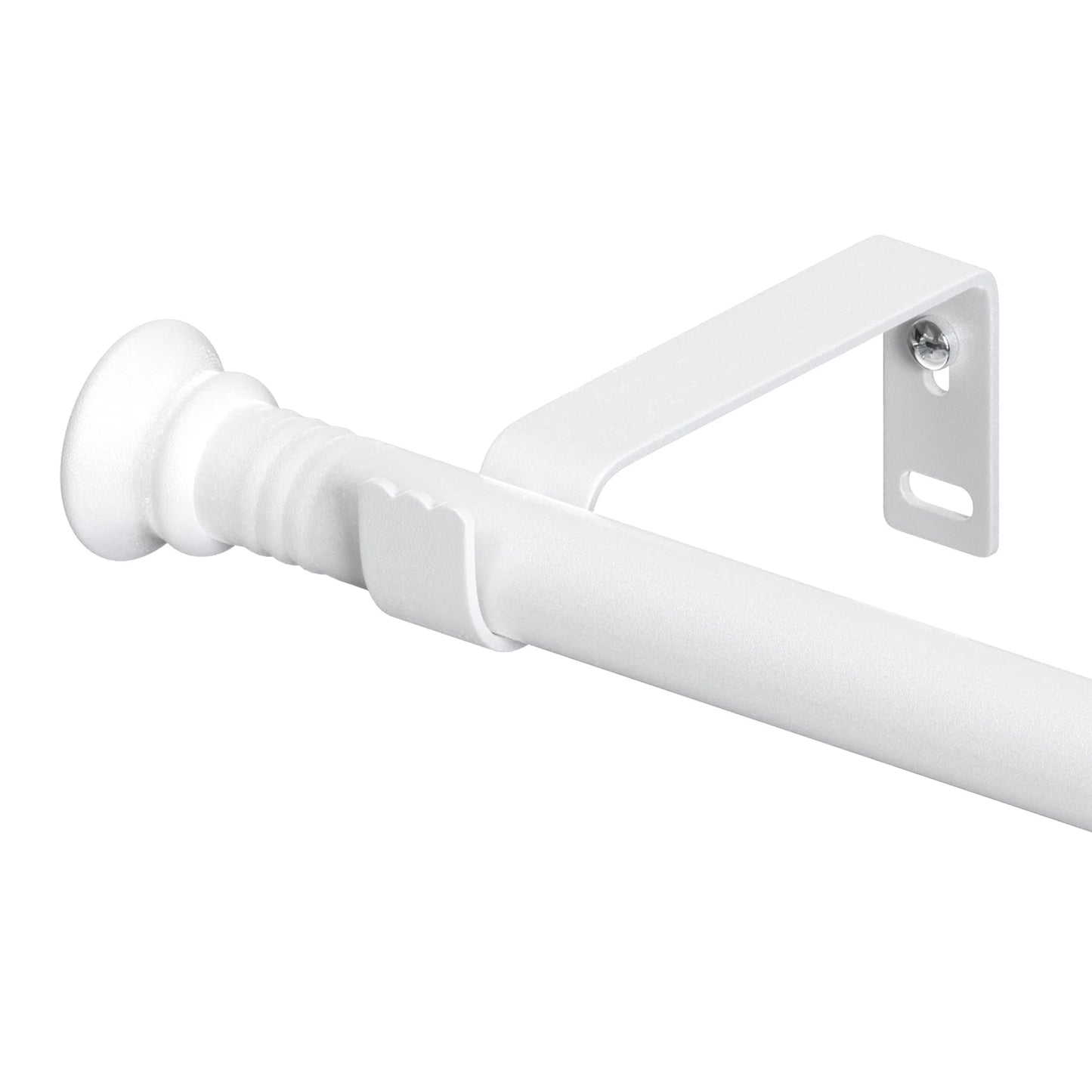5/8" Adjustable Black Curtain Rod with Brackets (17" - 154") | CH1010