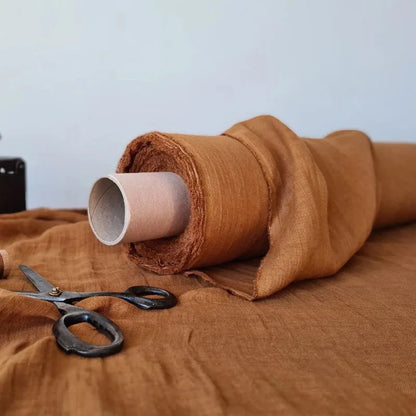 100% Premium French Linen Fabric By The Yard, 110"Width, CA1011