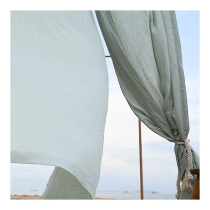 100% French Linen 50% blackout Room Darkening Drapery | CD1030
