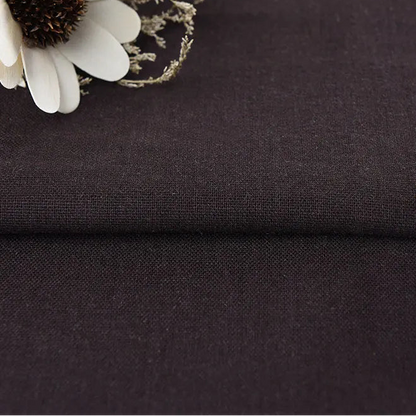 Solid Color Linen Cotton Fabric for Needlework, Embroidery and Patchwork, CA1001