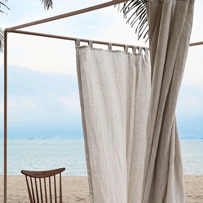 100% French Linen 50% blackout Room Darkening Drapery | CD1030