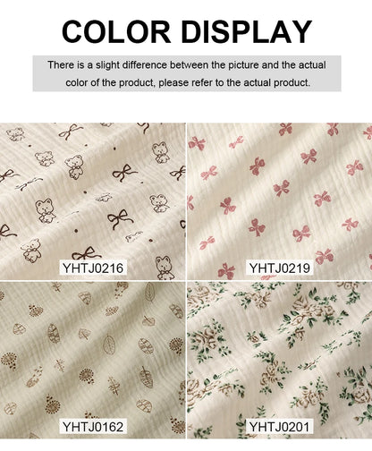 Whimsical Nature Print 100% Cotton Brocade Fabric | CA1013