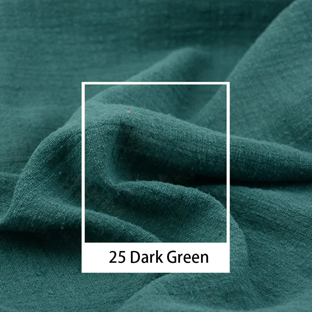 Eco-Friendly Natural Linen Cotton Cambric Fabric – Soft, Breathable & Quick-Dry Textile for DIY Clothing, Curtains & Patchwork | CA1014