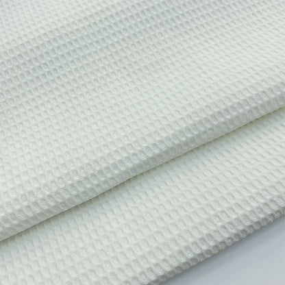 Premium Soft Waffle Weave Cotton Blend Fabric | Moisture-Absorbent, Quick-Dry Bubble Cloth For DIY Sleepwear, Towels & Modern Home Textiles | CA1015