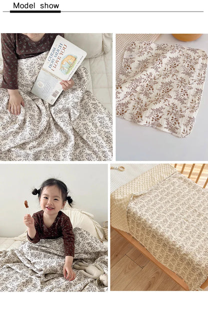 Vintage Botanical 100% Cotton Crepe Fabric | CA1010