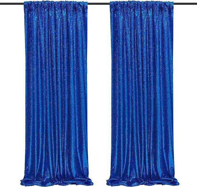 2-Panel Sequin Backdrop Curtain Set – Seamless Glitter Photography Background for Weddings, Parties & Events | CDE1026