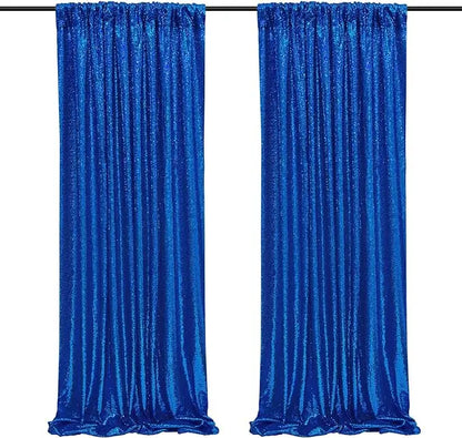 2-Panel Sequin Backdrop Curtain Set – Seamless Glitter Photography Background for Weddings, Parties & Events | CDE1026