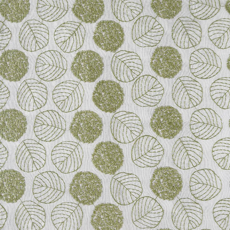 Embroidered Cotton Linen Jacquard Fabric for Dresses, Bags & Sewing | CA1016