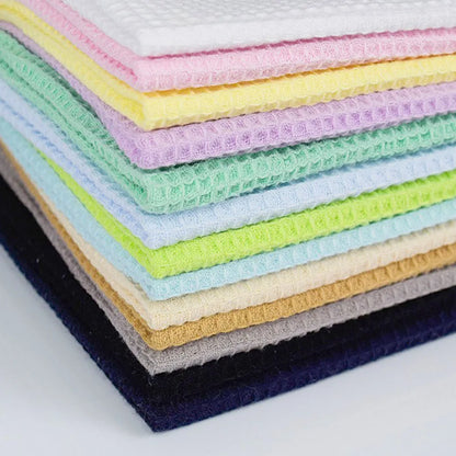 Premium Soft Waffle Weave Cotton Blend Fabric | Moisture-Absorbent, Quick-Dry Bubble Cloth For DIY Sleepwear, Towels & Modern Home Textiles | CA1015