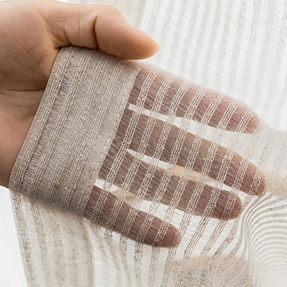Striped Gauze Modern Sheer Curtain | CD1040