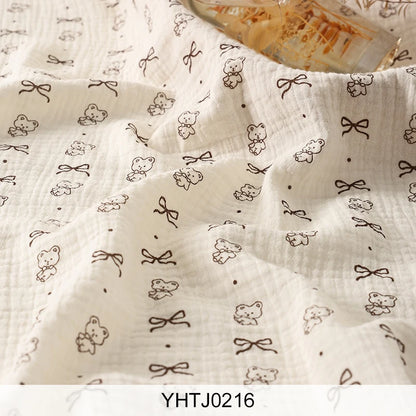 Whimsical Nature Print 100% Cotton Brocade Fabric | CA1013