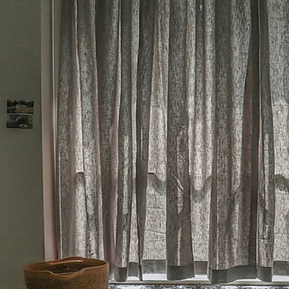 100% linen Semi-Sheer Linen Drapes | CD1036