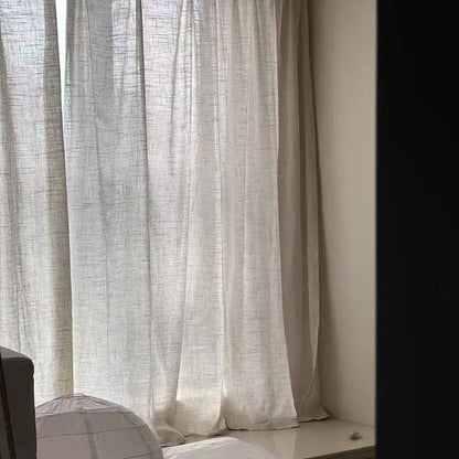 100% linen Semi-Sheer Linen Drapes | CD1036