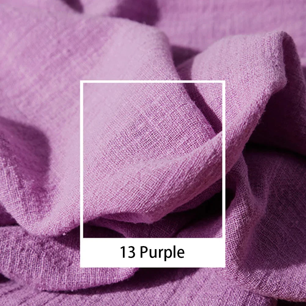 Eco-Friendly Natural Linen Cotton Cambric Fabric – Soft, Breathable & Quick-Dry Textile for DIY Clothing, Curtains & Patchwork | CA1014