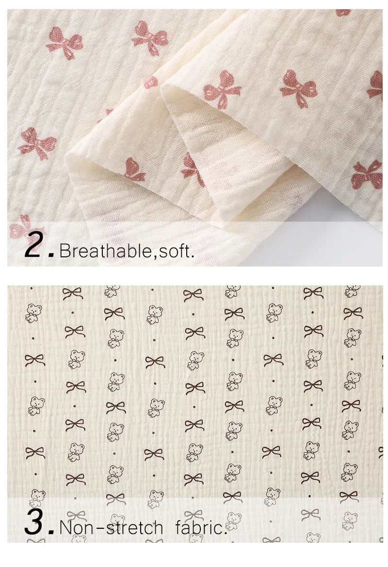 Whimsical Nature Print 100% Cotton Brocade Fabric | CA1013