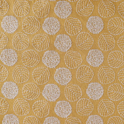 Embroidered Cotton Linen Jacquard Fabric for Dresses, Bags & Sewing | CA1016