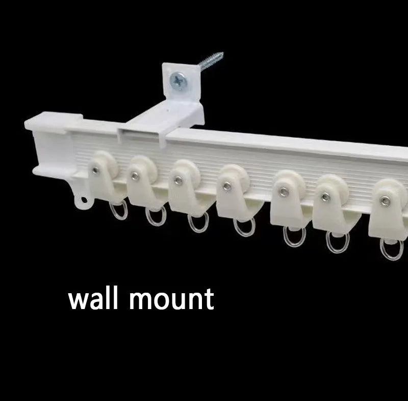 Flexible Bendable Curtain Track Set, Silent Room Divider & Window Rail, CH1004