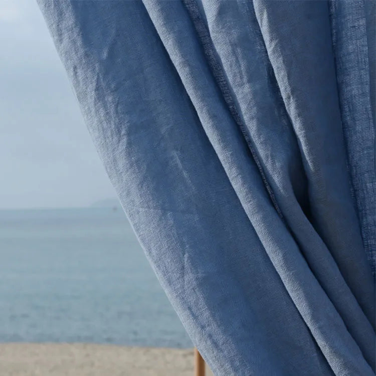 100% French Linen 50% blackout Room Darkening Drapery | CD1030