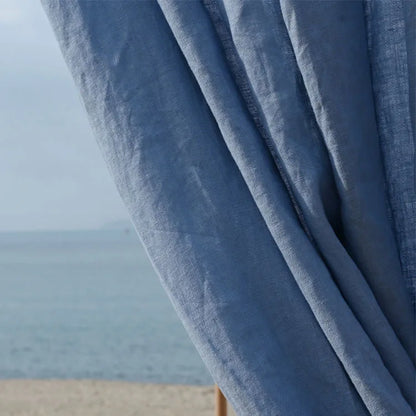 100% French Linen 50% blackout Room Darkening Drapery | CD1030