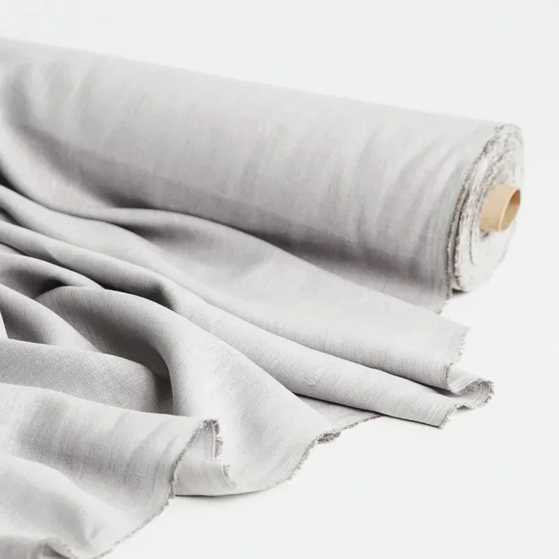 100% Premium French Linen Fabric By The Yard, 110"Width, CA1011