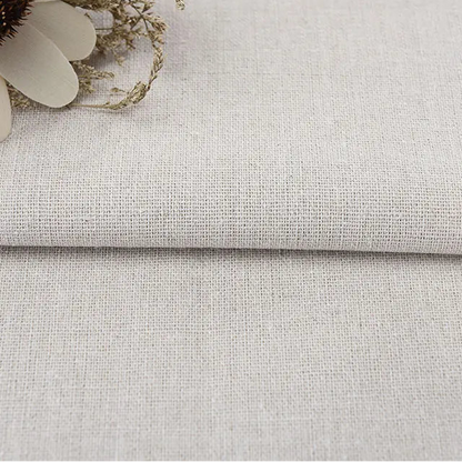 Solid Color Linen Cotton Fabric for Needlework, Embroidery and Patchwork, CA1001