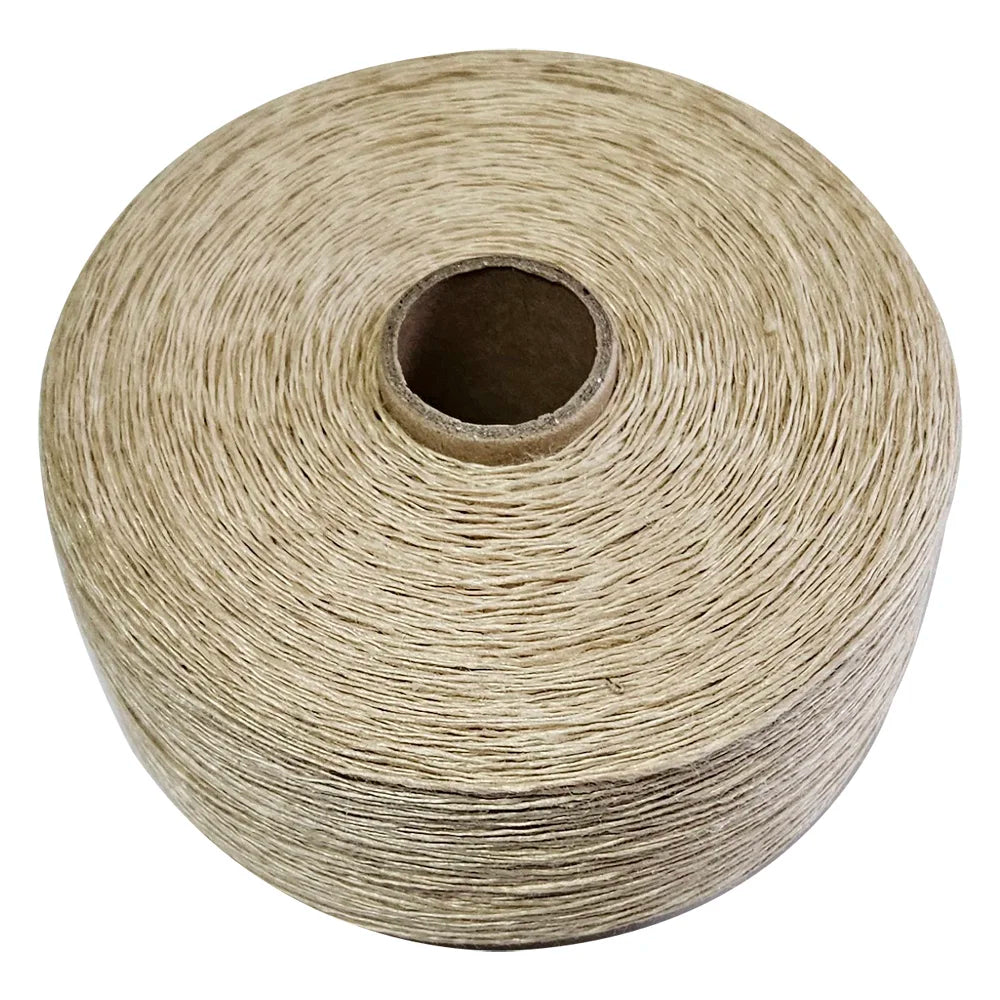 100% Pure Organic Linen Ramie Yarn | Raw Ring Spun Knitting Filament (1/64", 0.3mm, 100g)