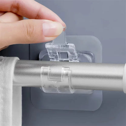 Heavy-Duty Adjustable Black Tension Rod – No-Drill Extendable Curtain Pole | CH1015