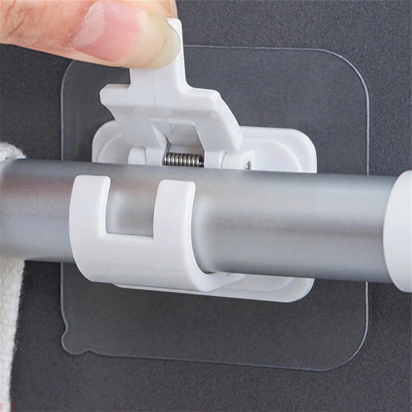 Modern Self-Adhesive Curtain Rod Bracket Hooks – No-Drill Wall Mount Holder (2/4/8 Pack) | CH1008