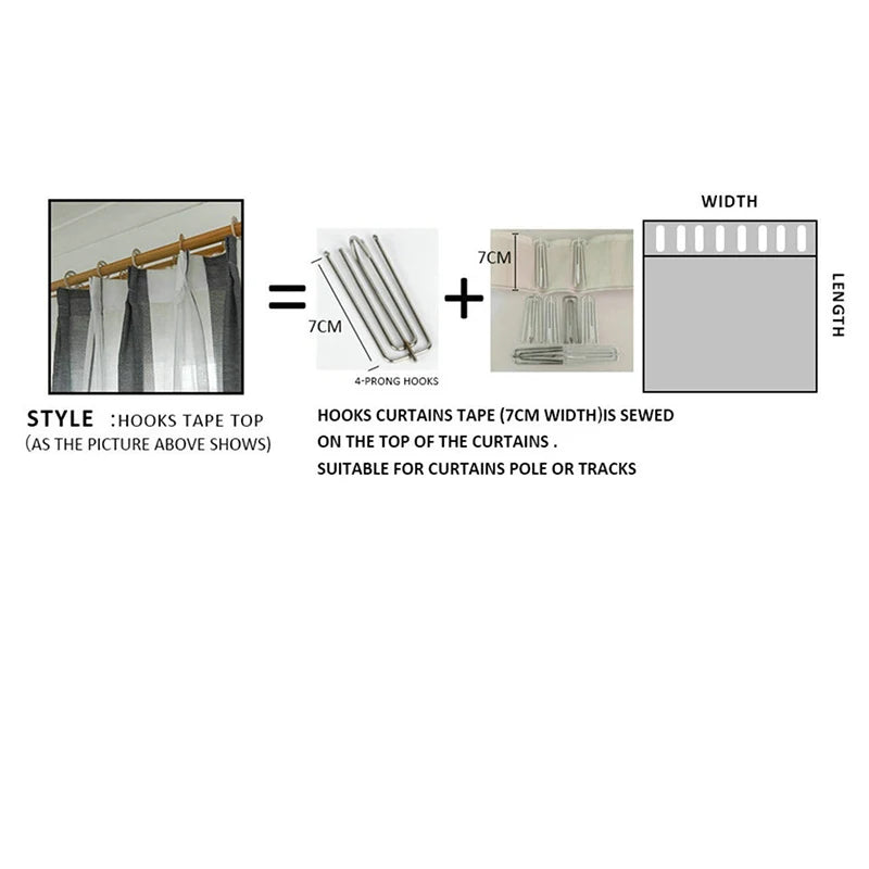 100% linen Semi-Sheer Linen Drapes | CD1036