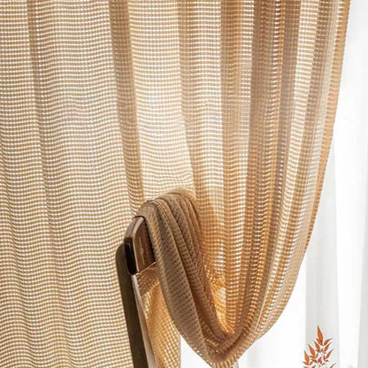 Decorative Cutout Modern Sheer Curtain | CD1041