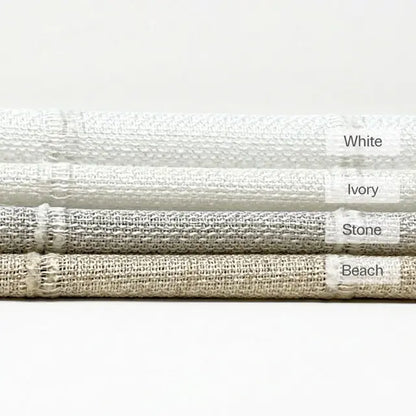 Stripe Embroidery Blend Linen Fabric, 118"Width, CL1060