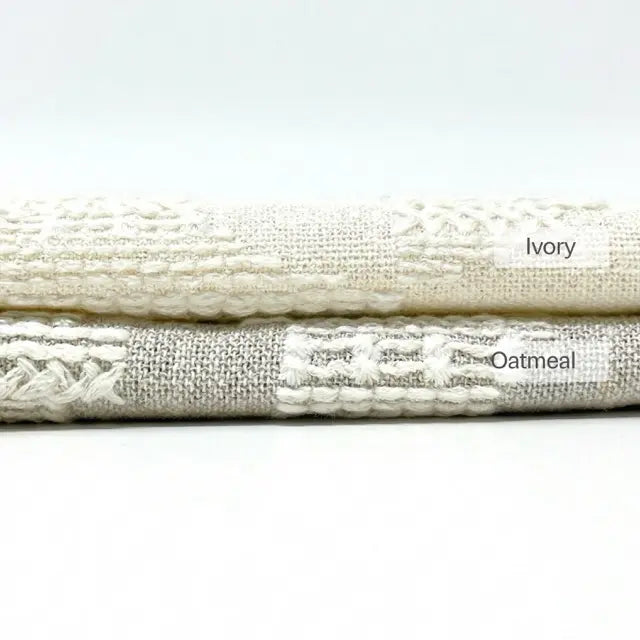 Embroidery Texture Modern Luxury Blend sheer Linen Fabric By The Yard, 53"Width, CL1131