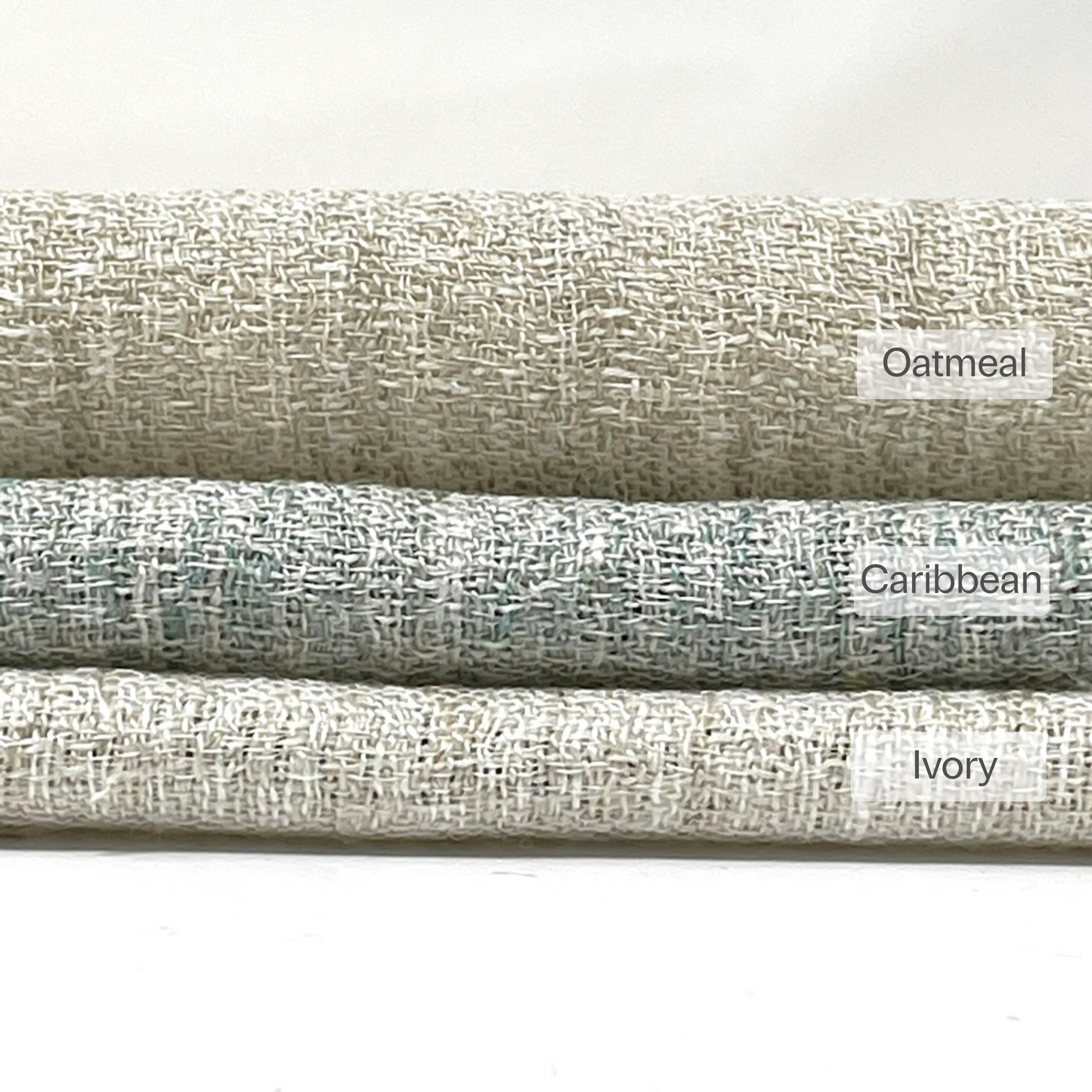 Textured Rustic Linen Blend Flat Roman Shade, CL1101