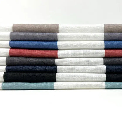 2" Stripe Faux Linen Fabric By The Yard, 57"Width, CL1092