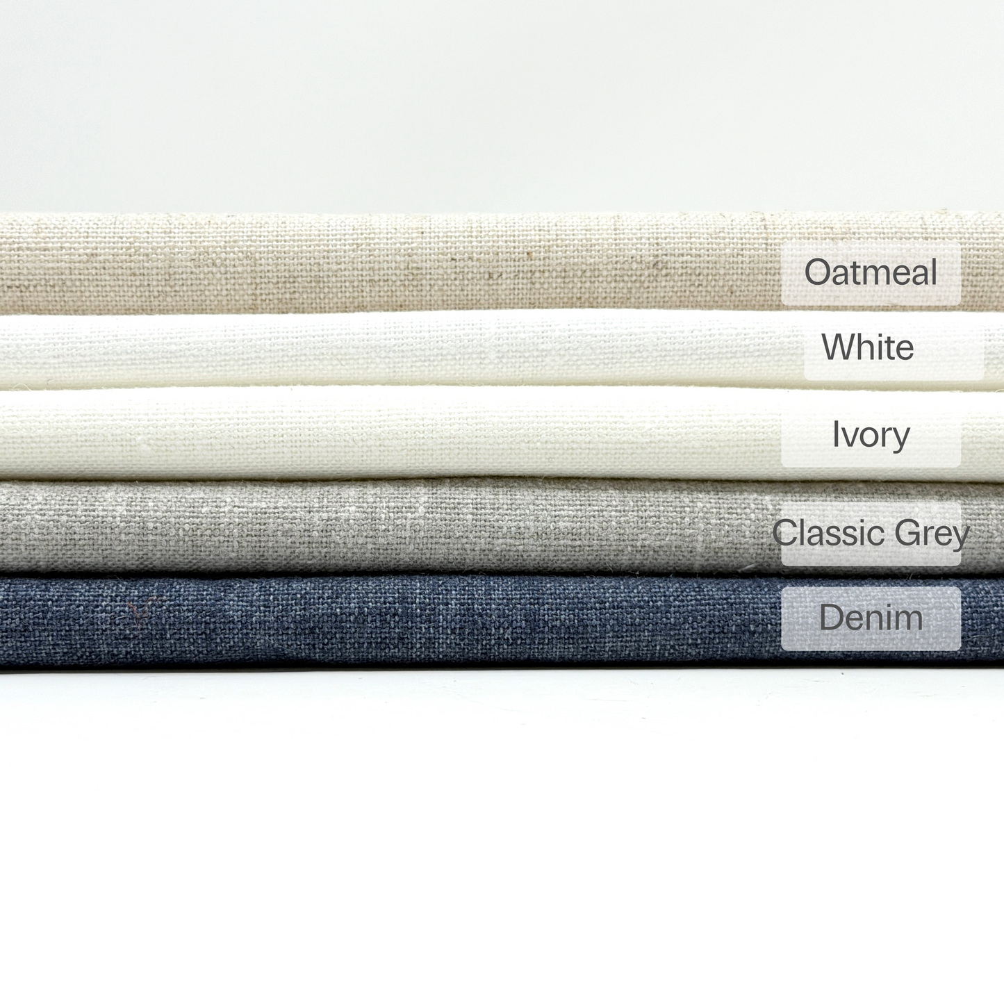 Classic Light Weight Blend Linen Flat Roman Shade, CL1048