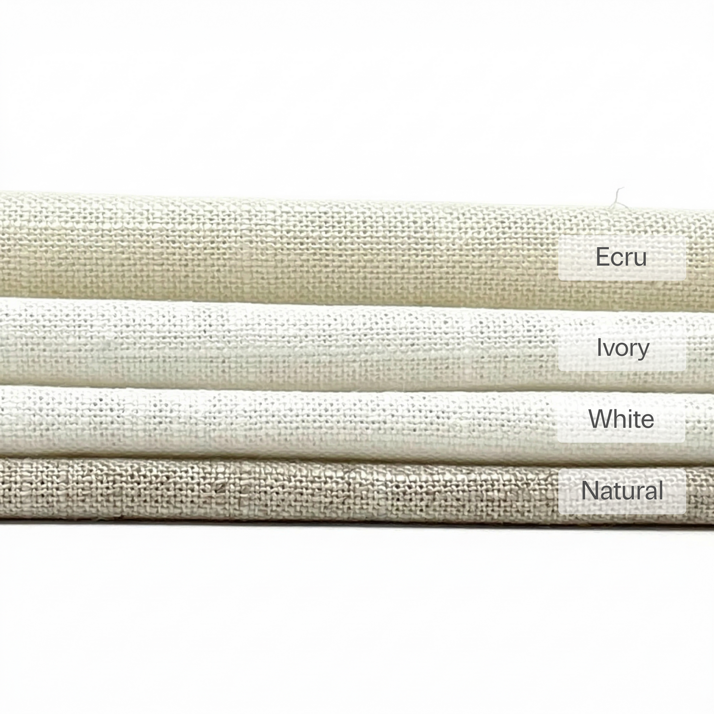 Solid Plain Sheer Net Linen Blend Fabric by the Yard, 118"Width, CL1063