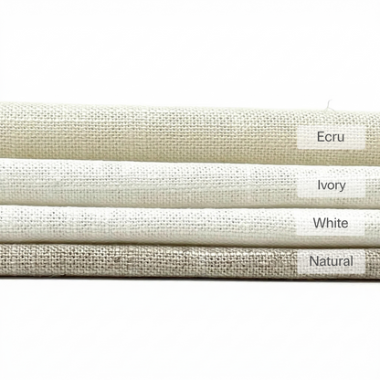 Solid Plain Sheer Net Linen Blend Fabric by the Yard, 118"Width, CL1063