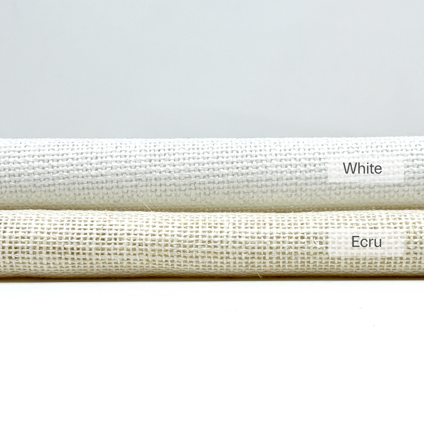 White & Ecru 100% Sheer Linen Fabric By The Yard,  58"Width, CL1054