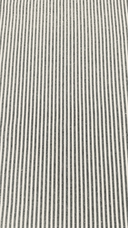 Ticking Striped Cotton Flat Roman Shade, CL1202