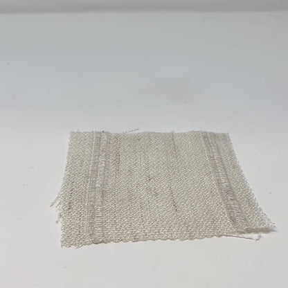 Stripe Embroidery Blend Linen Linen Flat Roman Shade, CL1060