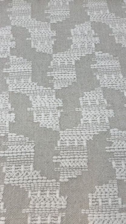 Embroidery Texture Modern Luxury Blend sheer Linen Fabric By The Yard, 53"Width, CL1131