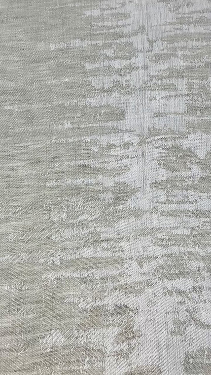 100% Linen Abstract Brushstroke Fabric by the Yard, 58"Width, CL1119