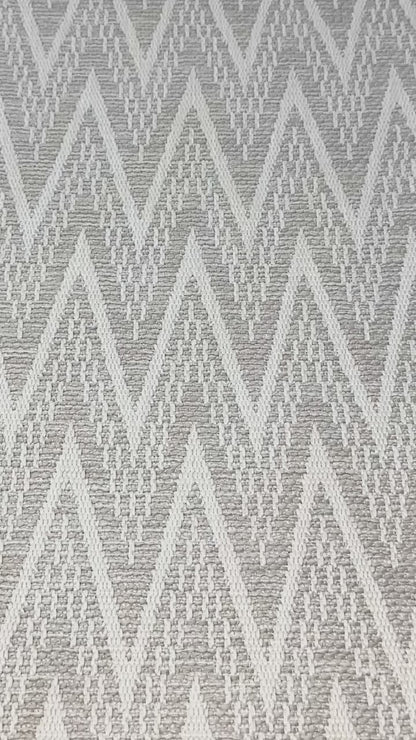 Textured Geometric Chevron Woven Blend Linen Fabric By The Yard, 57"Width, CL1140