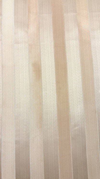 Elegant Wide Stripe Jacquard Fabric Flat Roman Shades, CL1190