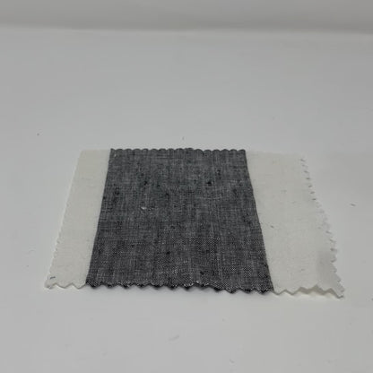 100% Linen Natural Color 3" Stripe Linen Roman Shade, CL1055